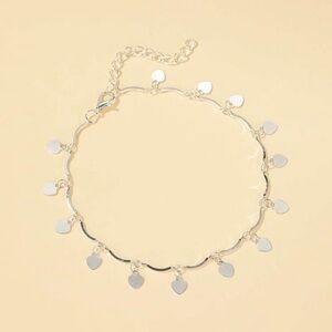 3/$30 🤍 Heart Disc Anklet